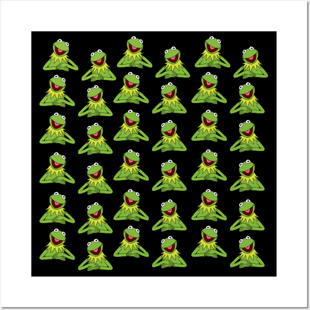 Kermit The Frog pattern Wall Art by valentinahramov